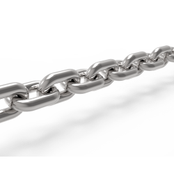 Galvanized steel load chain EN 818-7